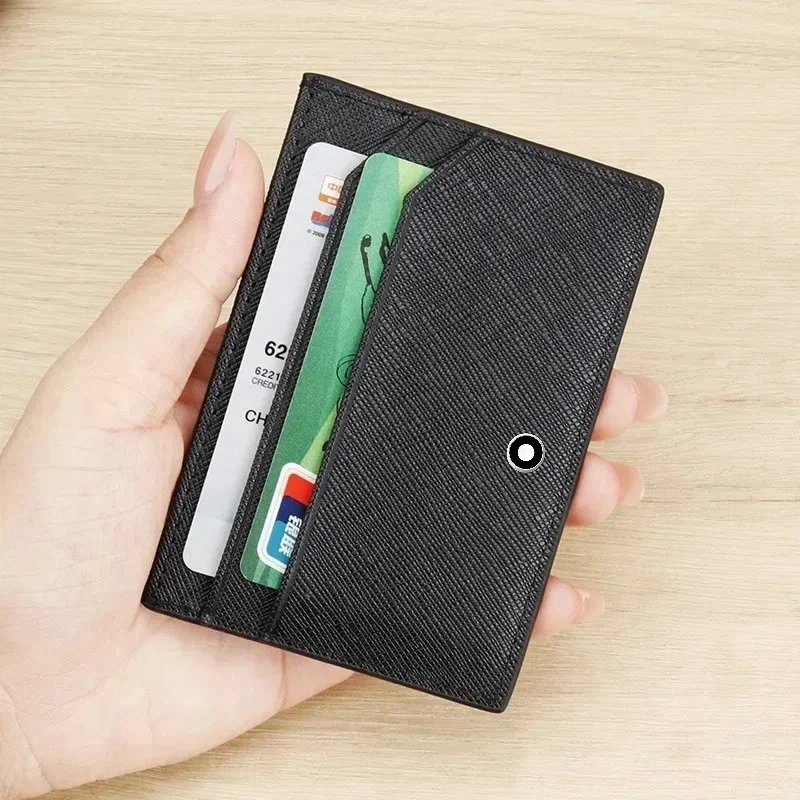 Leather Wallet Men - Мужской тонкий кошелек-картхолдер из искусственной кожи