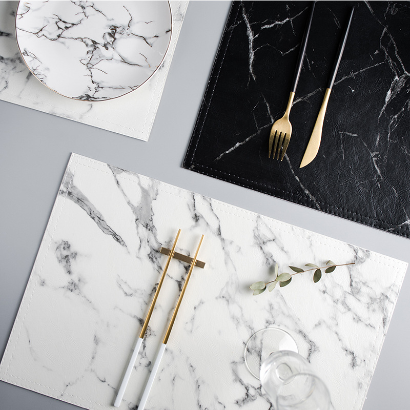 Marble Coaster Set - Роскошная полиуретановая теплоизоляционная подушка для посуды,