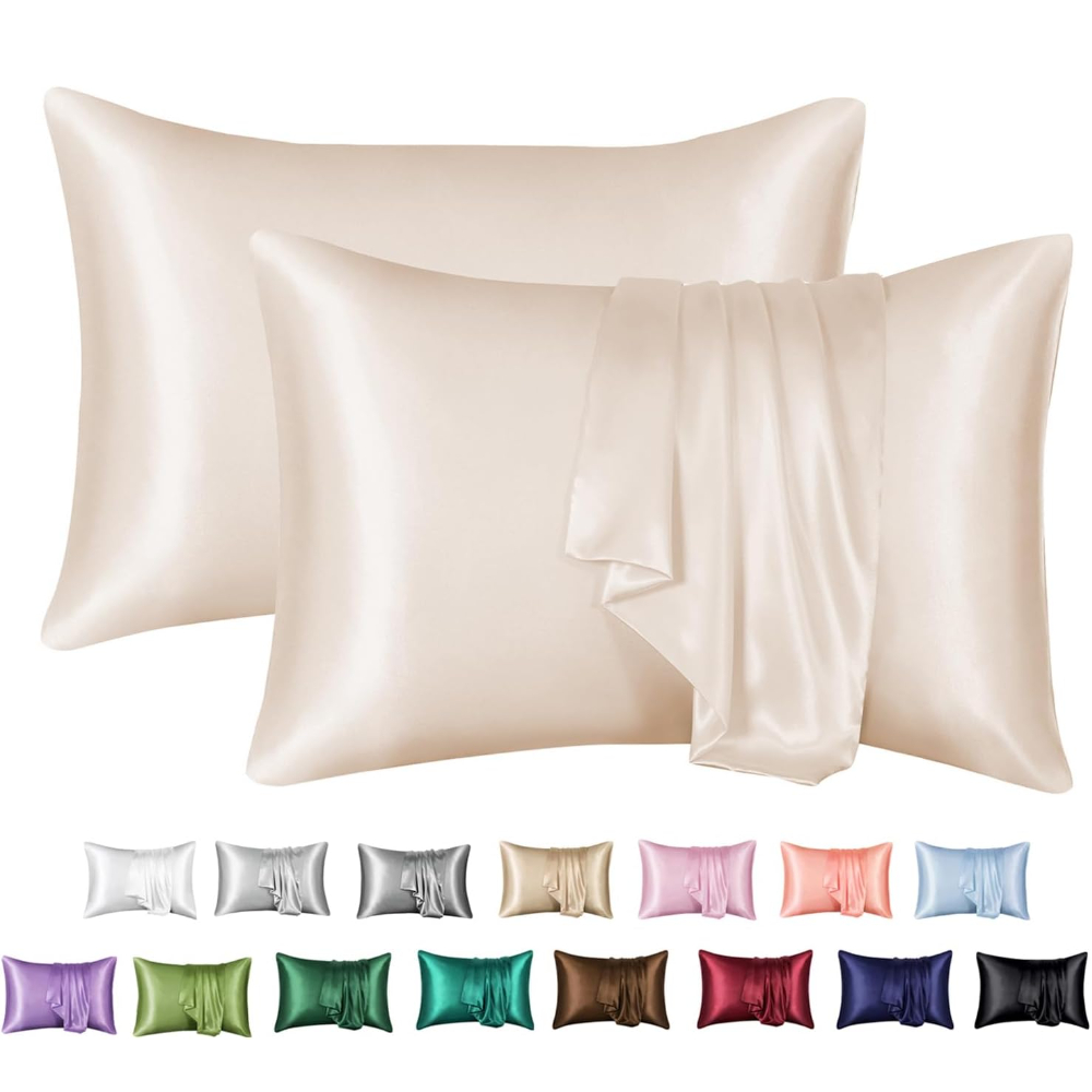 Silk Pillowcase - 2-упаковка атласных наволочек для волос и