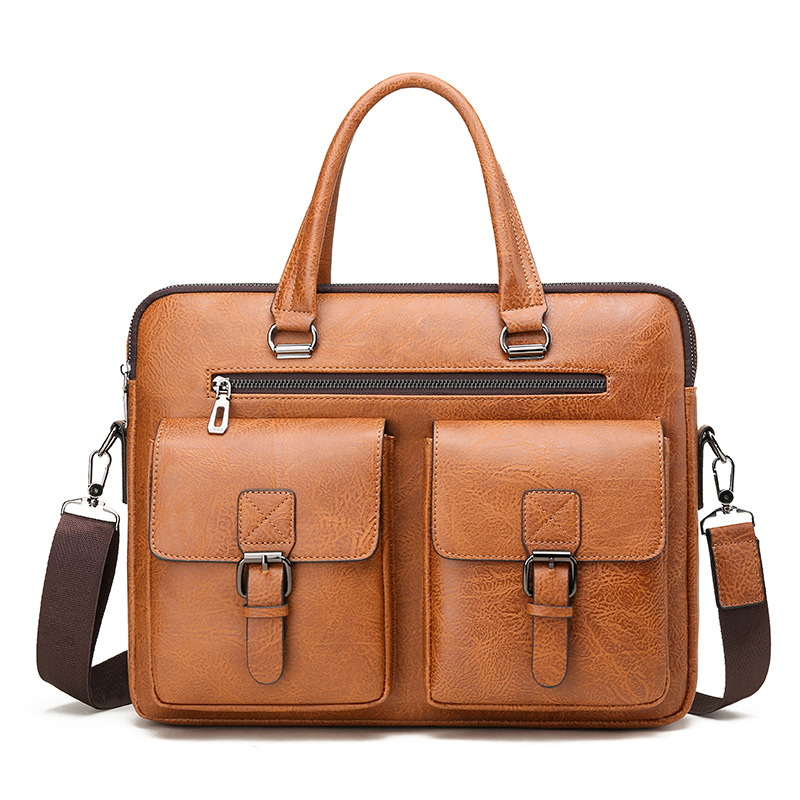 Leather Briefcase - Роскошный брендовый деловой портфель для мужчин,
