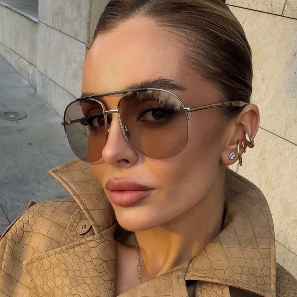 Sunglasses Uv400 - Унисекс солнцезащитные очки в стиле пилот,