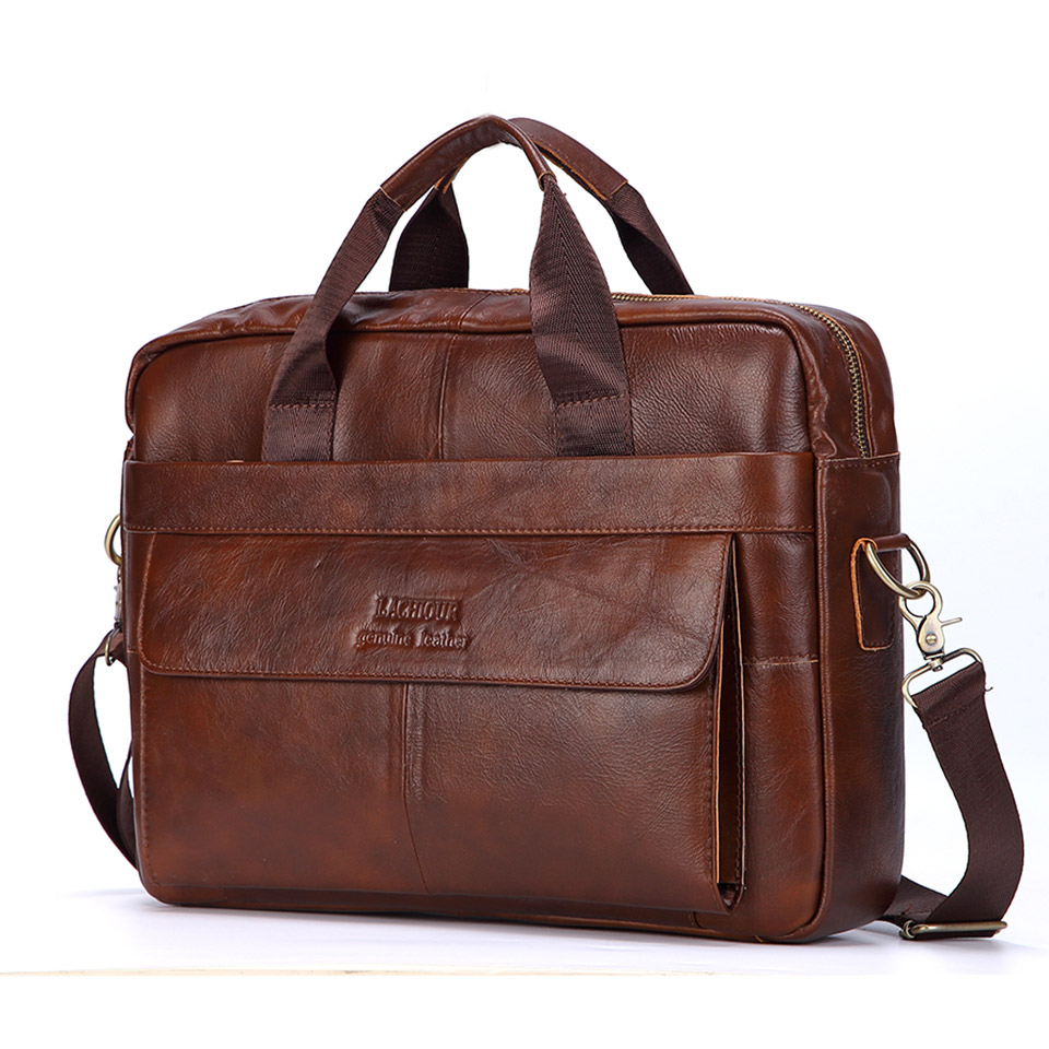 Leather Briefcase - Мужские сумки из натуральной кожи, повседневные