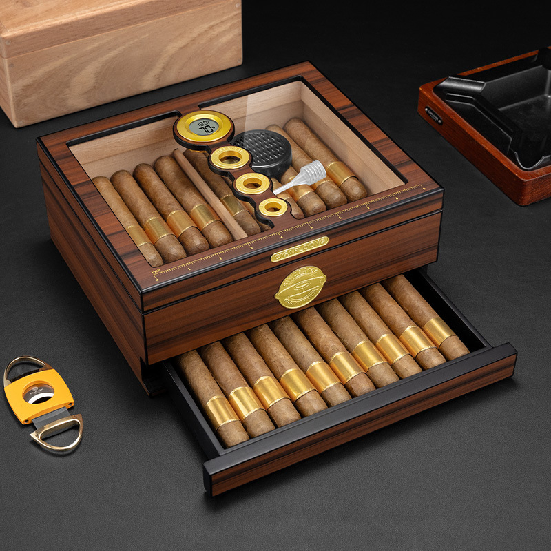 Luxury Gift Set - Роскошный деревянный хьюмидор ручной работы из