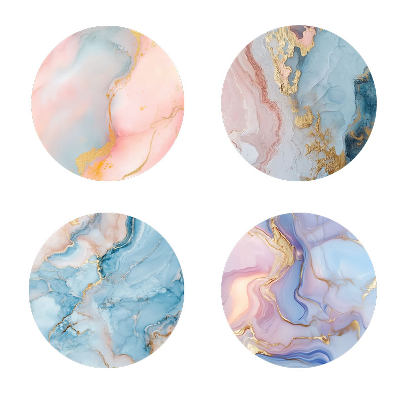 Marble Coaster Set - 4 подставки под кружки с мраморным