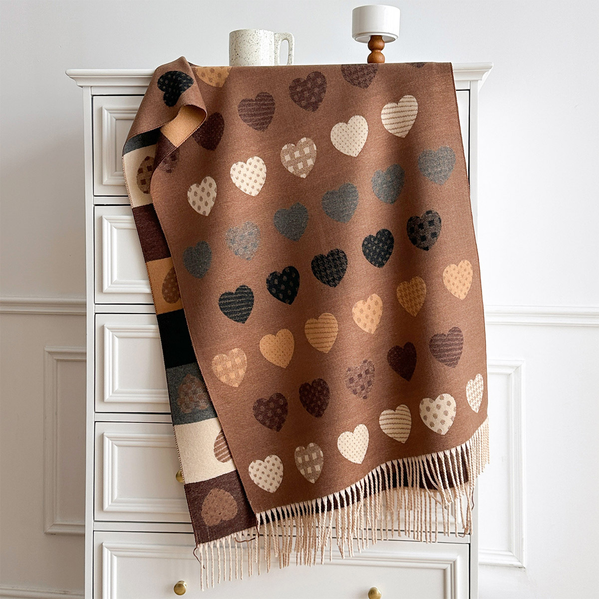 Cashmere Scarf - Женский шарф из искусственного кашемира с