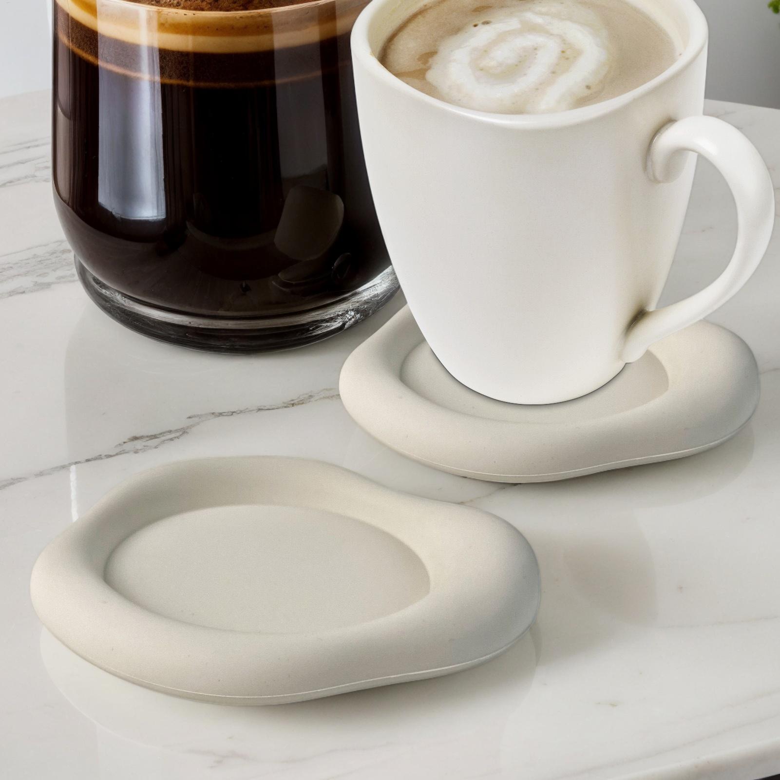Marble Coaster Set - Силиконовые нескользящие подставки для напитков в