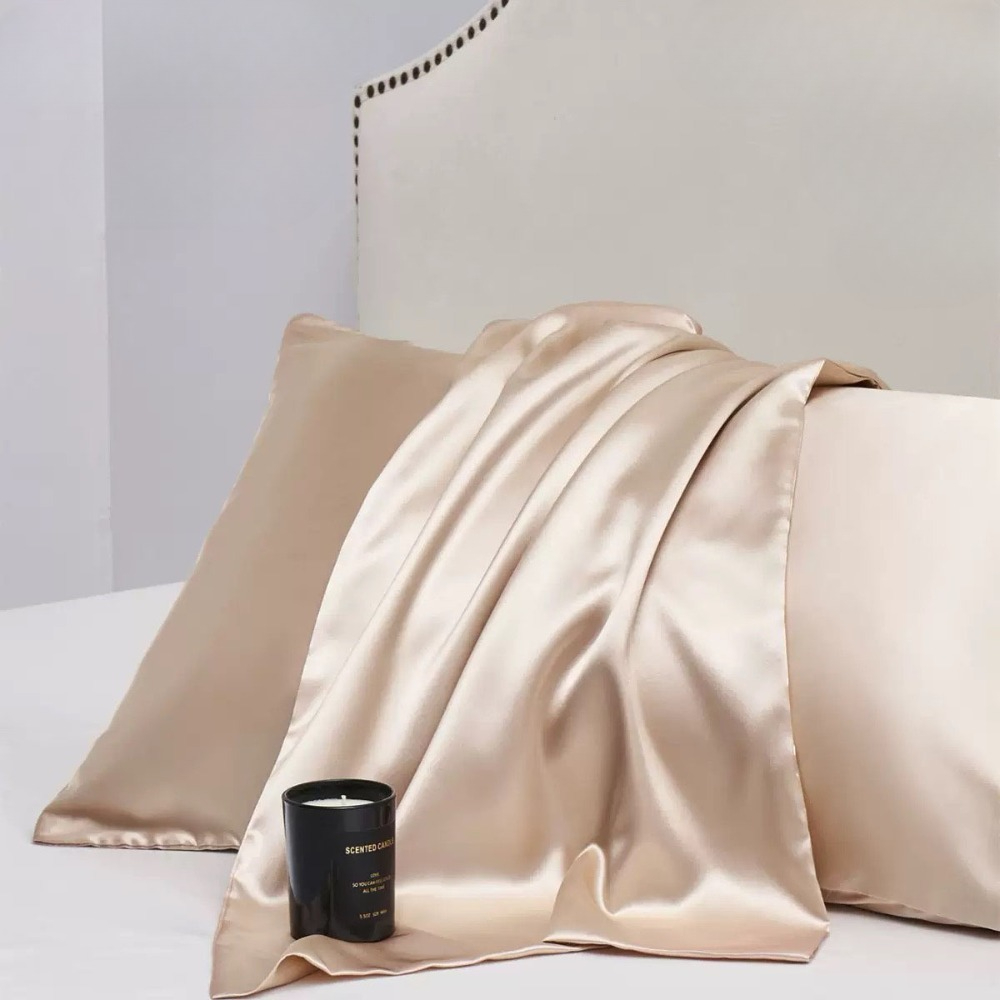 Silk Pillowcase - 1 шт. Шелковая наволочка из натурального