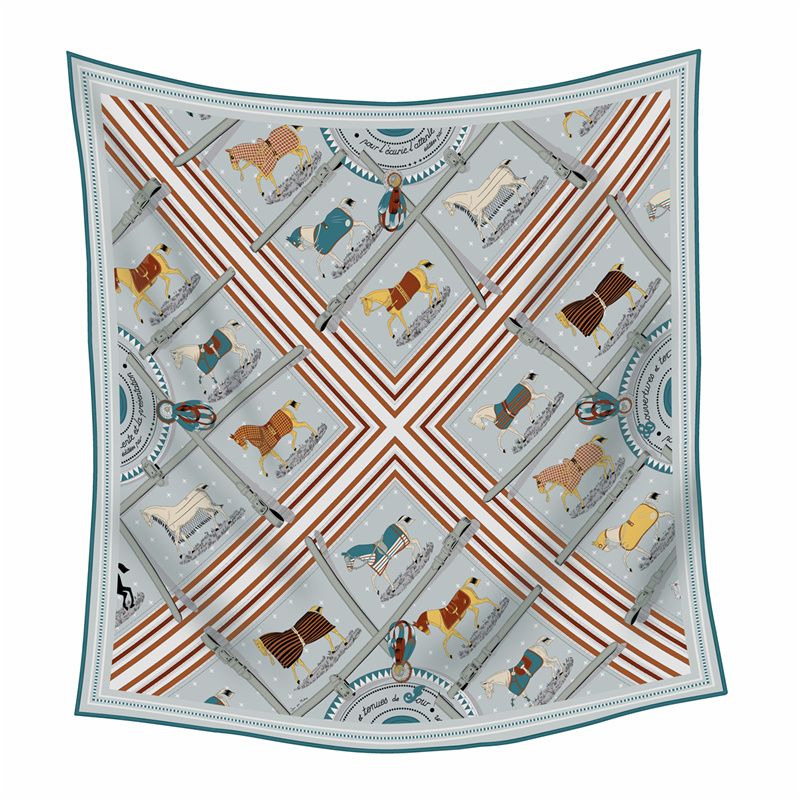 Cashmere Scarf - Шелковый кашемировый шарф 90 см с