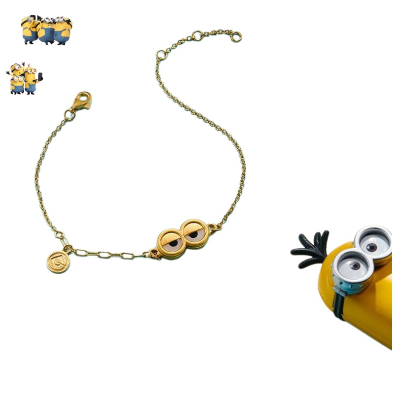 Gold Plated Jewelry - Золотой браслет серии Minions - нишевое
