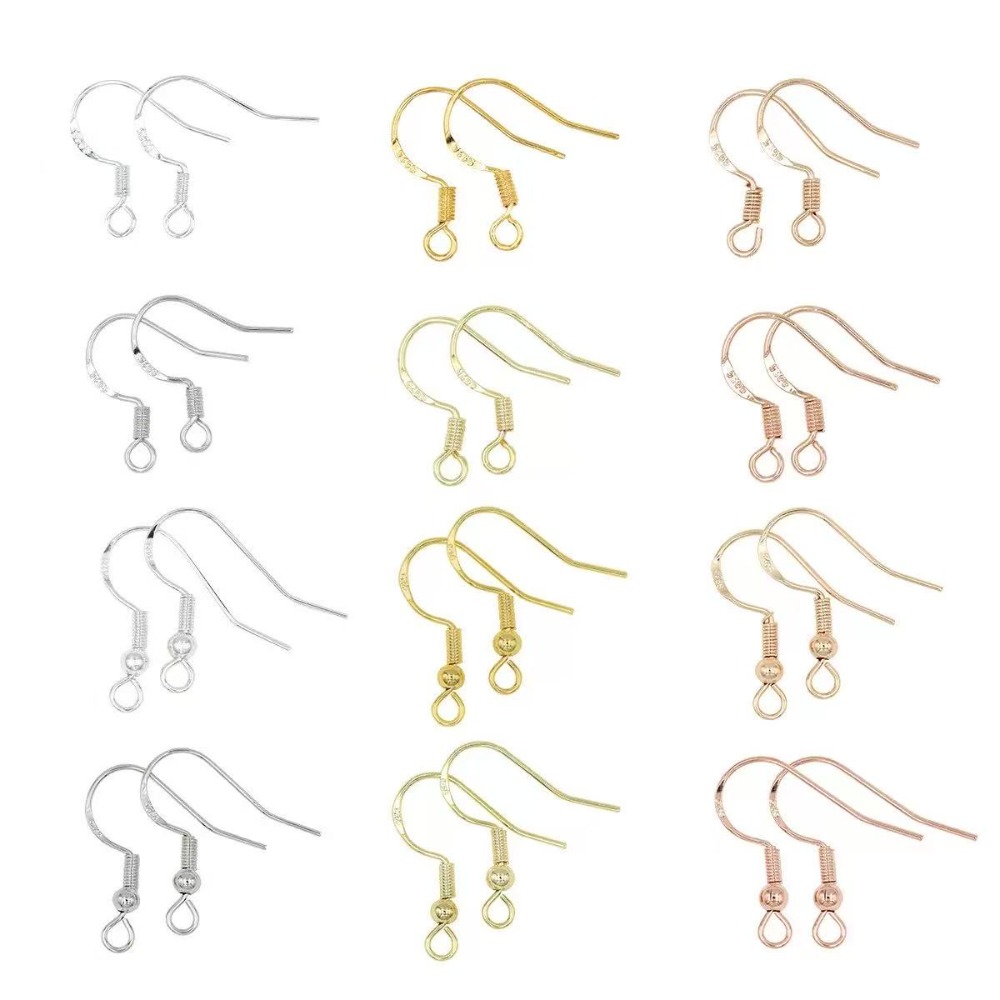 Gold Plated Jewelry - Позолоченные крючки для серег, 100 шт.,