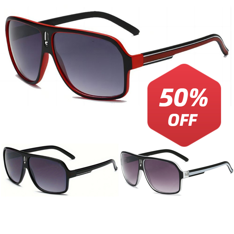 Sunglasses Uv400 - Большие изогнутые модные очки в стиле