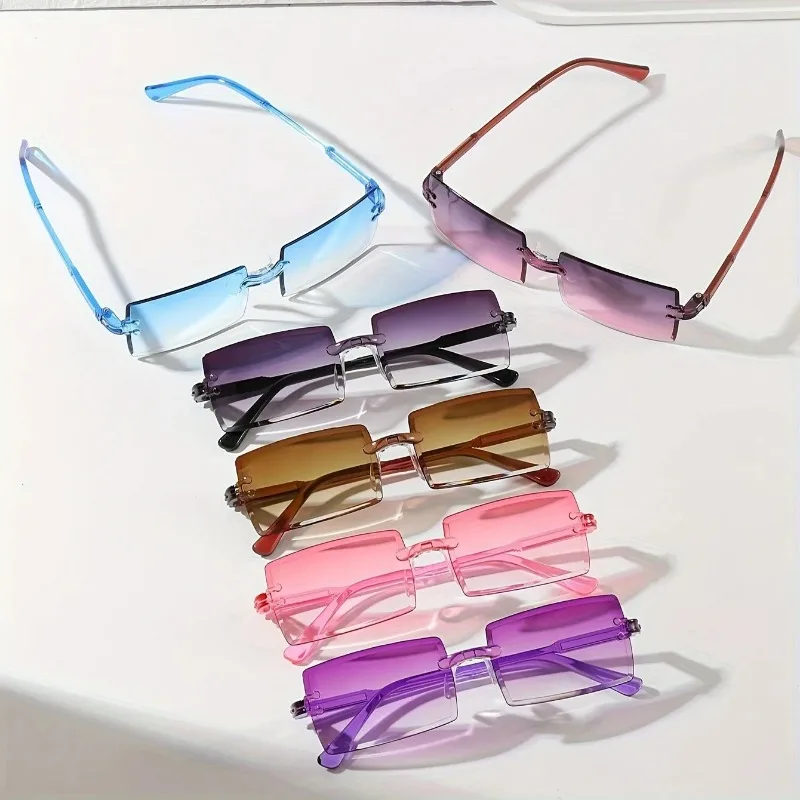 6 штук. Модные прямоугольные с – обзор и цена Sunglasses Uv400
