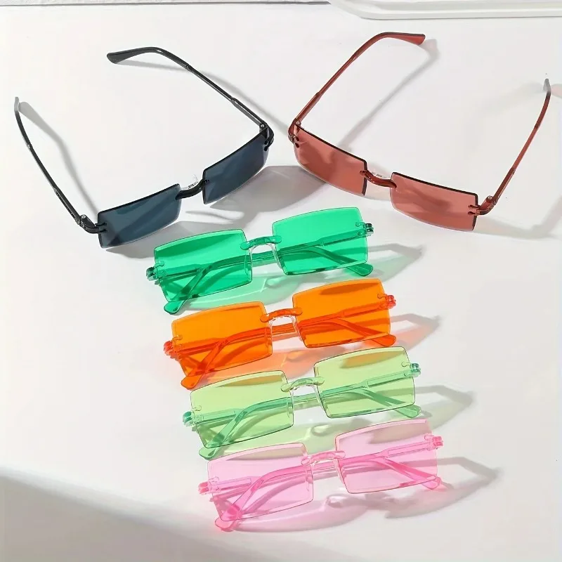 6 штук. Модные прямоугольные с – обзор и цена Sunglasses Uv400