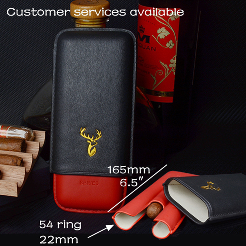 Кожаный портсигар с 54 кольцам – обзор и цена Premium Cigar Case