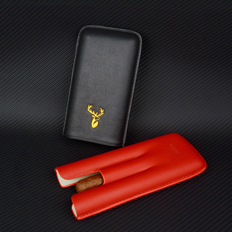 Кожаный портсигар с 54 кольцам – обзор и цена Premium Cigar Case