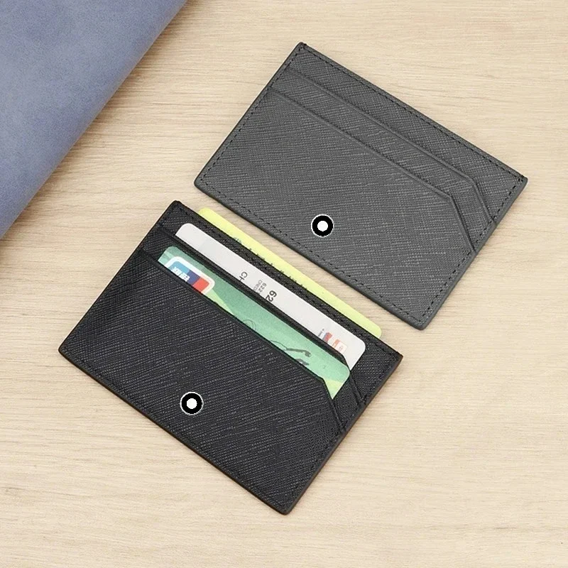 Мужской тонкий кошелек-картхол – обзор и цена Leather Wallet Men