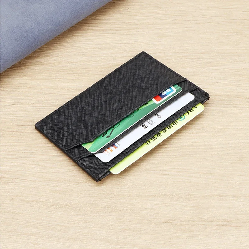 Мужской тонкий кошелек-картхол – обзор и цена Leather Wallet Men