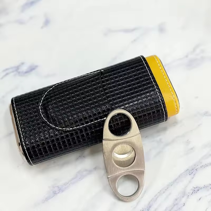 Портативный кожаный хьюмидор д – обзор и цена Premium Cigar Case