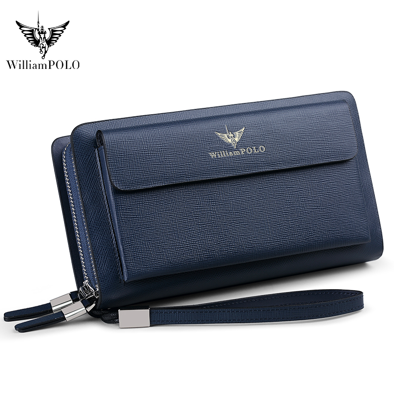 Мужской кожаный клатч WILLIAMP – обзор и цена Leather Wallet Men