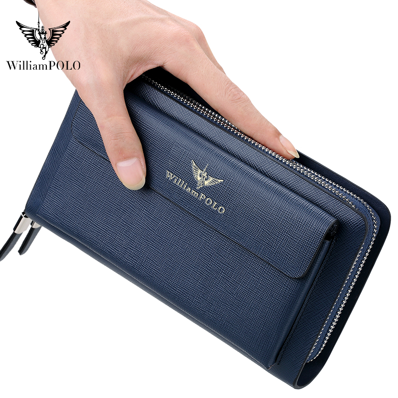 Мужской кожаный клатч WILLIAMP – обзор и цена Leather Wallet Men
