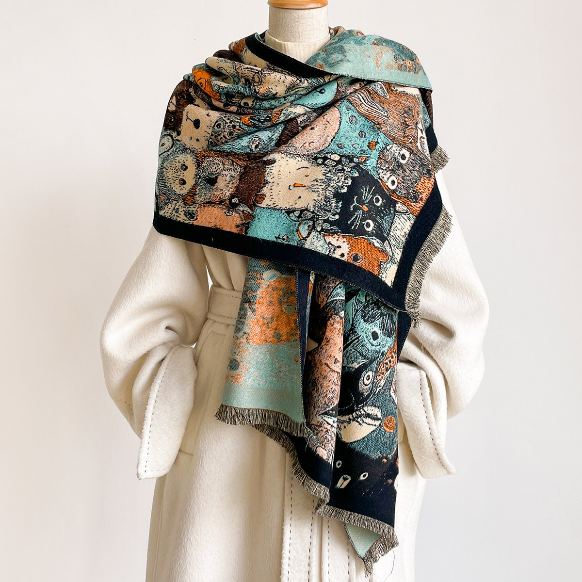 Женский шарф из искусственного – обзор и цена Cashmere Scarf