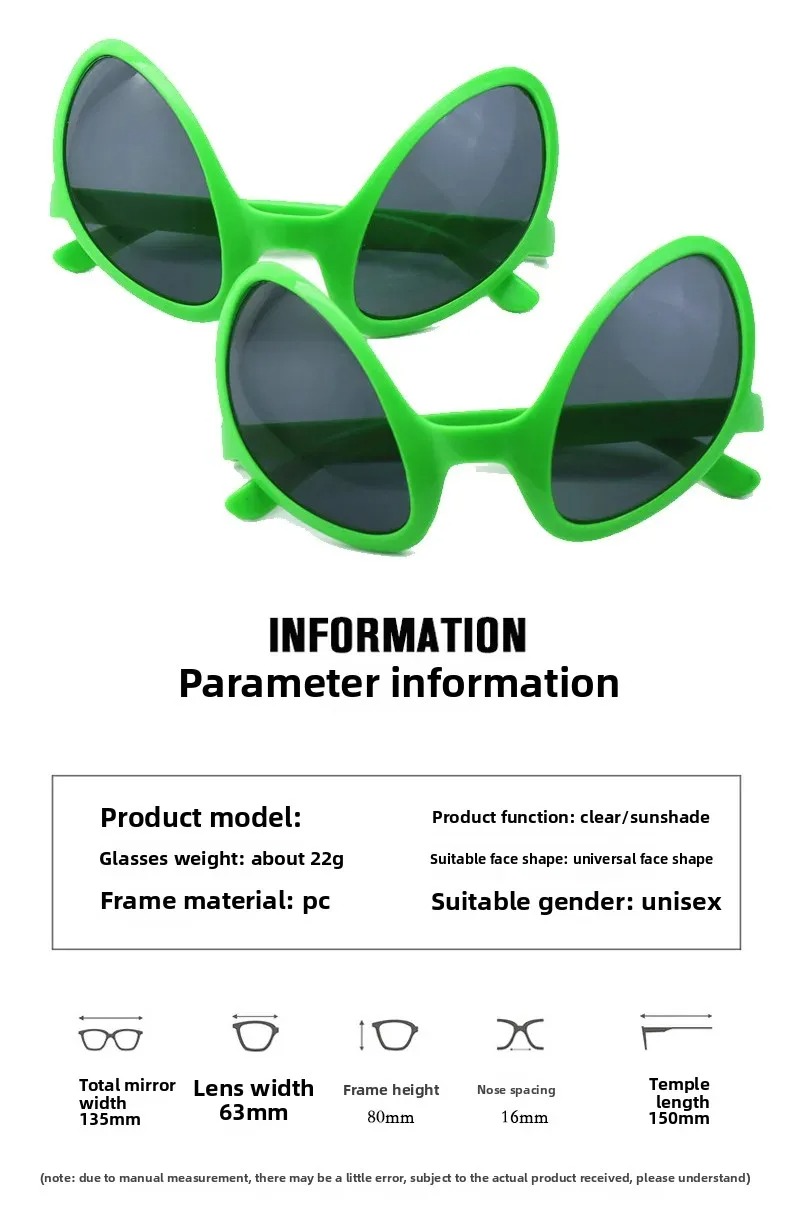 Зеленые инопланетяны, марсианс – обзор и цена Sunglasses Uv400