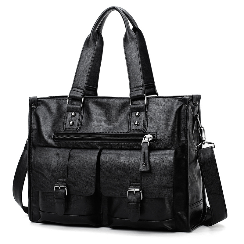 Мужская сумка-портфель из иску – обзор и цена Leather Briefcase