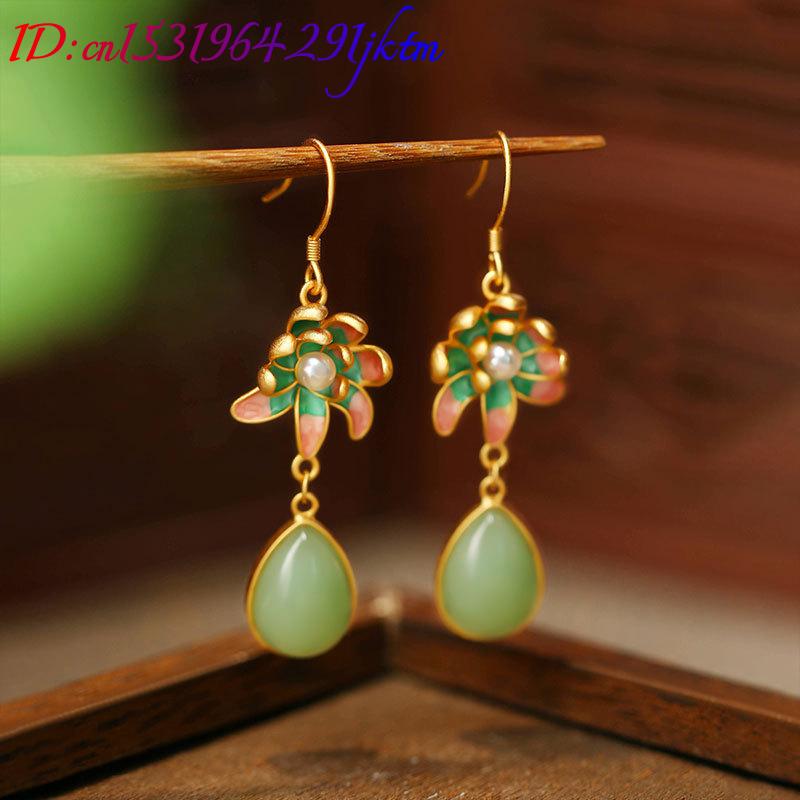 Зеленые серьги в форме капли в – обзор и цена Gold Plated Jewelry