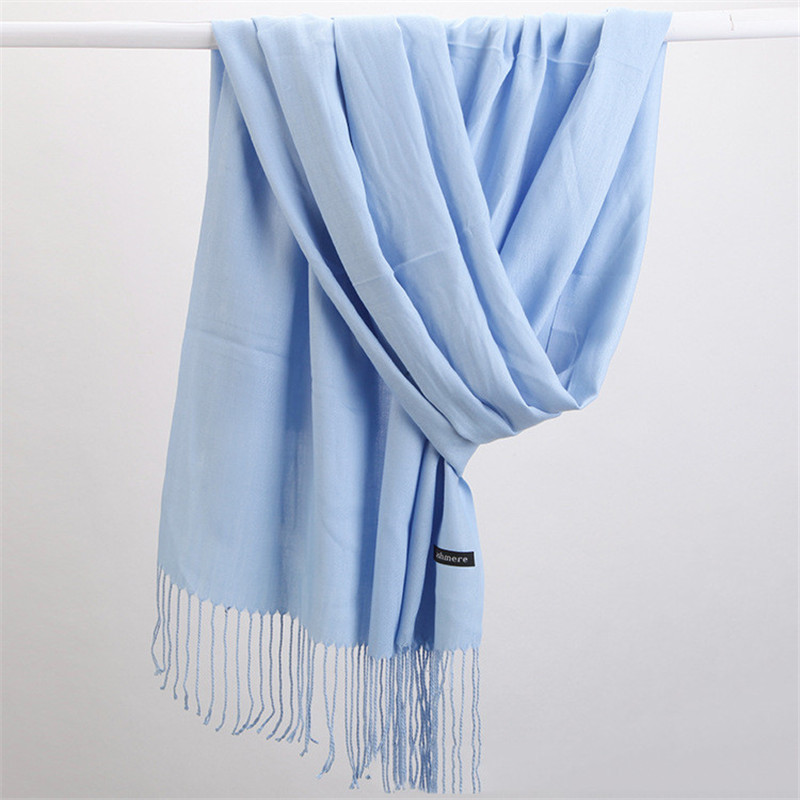 Модный однотонный женский шарф – обзор и цена Cashmere Scarf