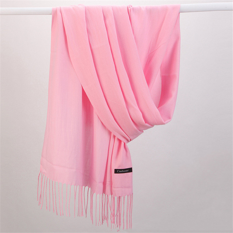 Модный однотонный женский шарф – обзор и цена Cashmere Scarf