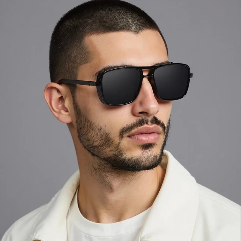 Роскошные прямоугольные мужски – обзор и цена Sunglasses Uv400