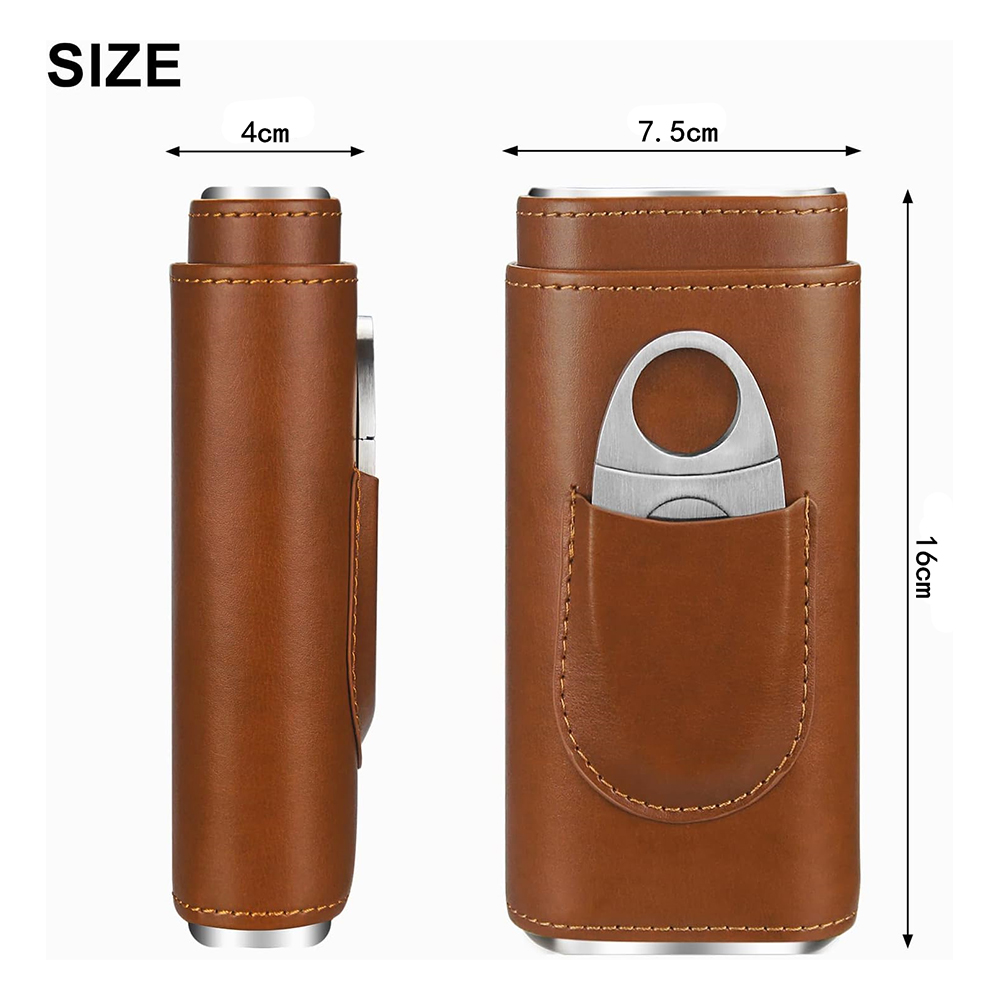 Кожаный футляр для сигар LMETJ – обзор и цена Premium Cigar Case