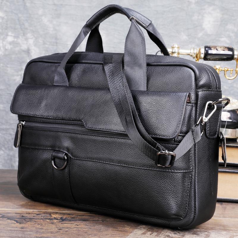 Большая мужская сумка из натур – обзор и цена Leather Briefcase