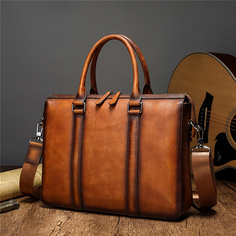 Деловой портфель YETTIES из на – обзор и цена Leather Briefcase