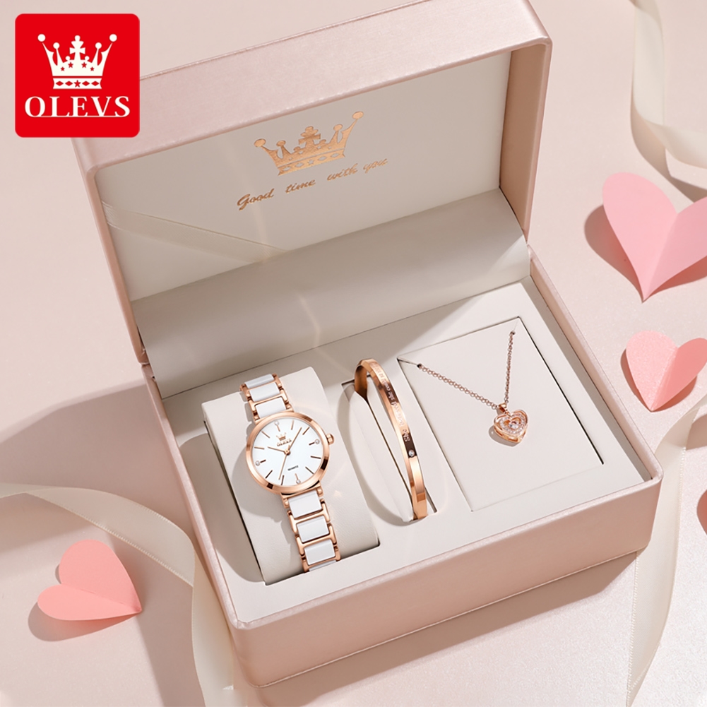 OLEVS женские часы 5877, роско – обзор и цена Luxury Gift Set