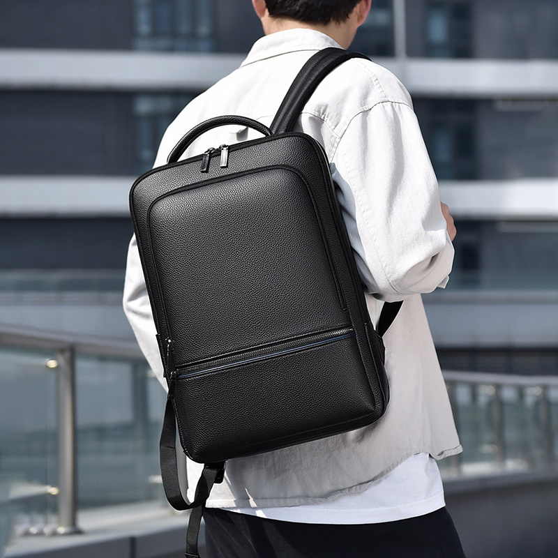 Мужской рюкзак из ПУ кожи, с U – обзор и цена Leather Briefcase