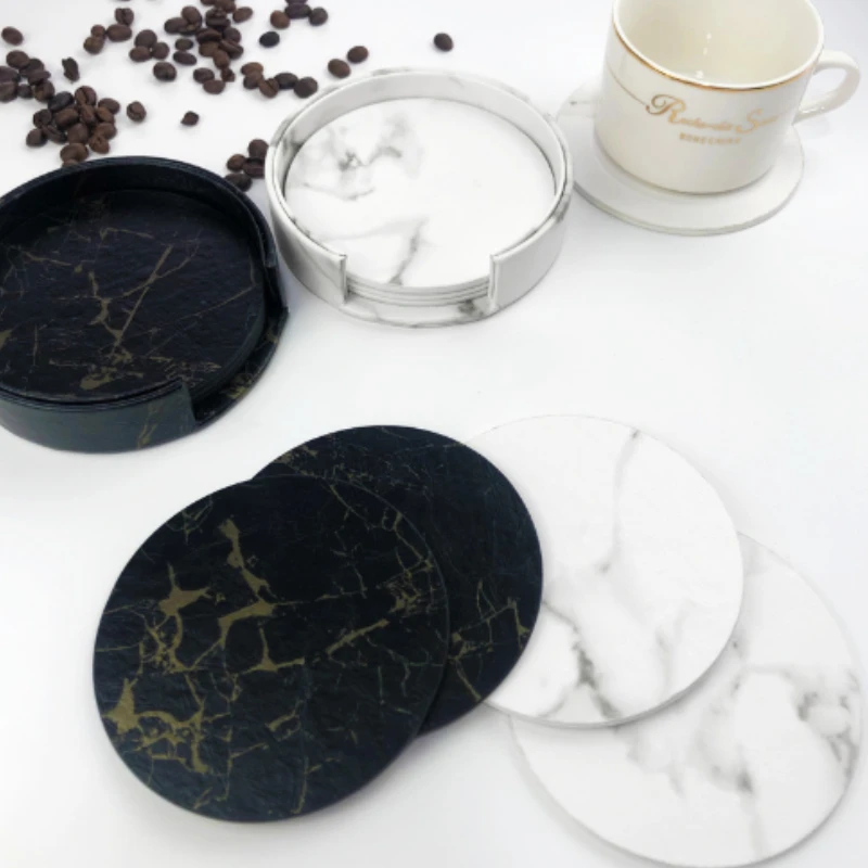 6 шт. мраморные подставки из и – обзор и цена Marble Coaster Set
