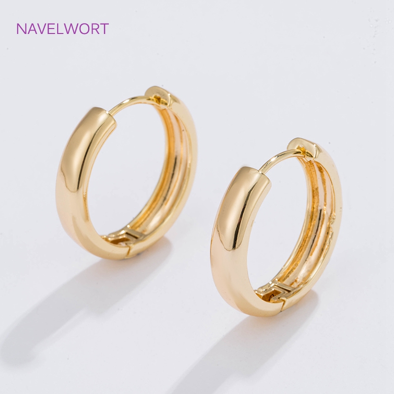 Серьги кольцами 6 размеров, по – обзор и цена Gold Plated Jewelry