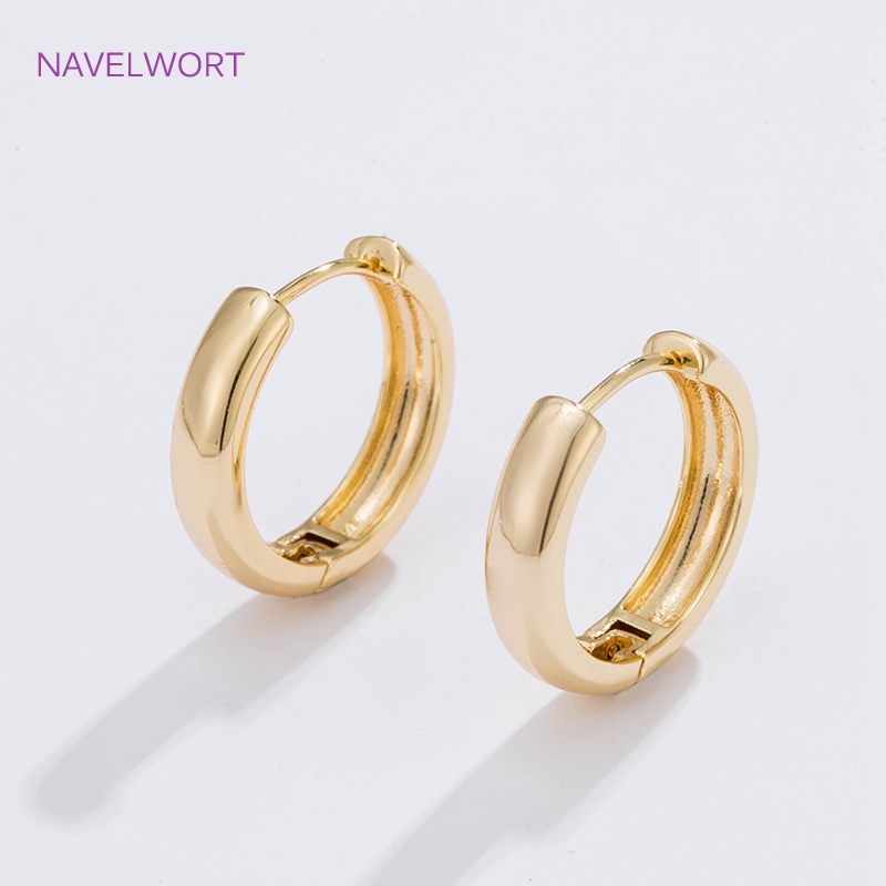Серьги кольцами 6 размеров, по – обзор и цена Gold Plated Jewelry