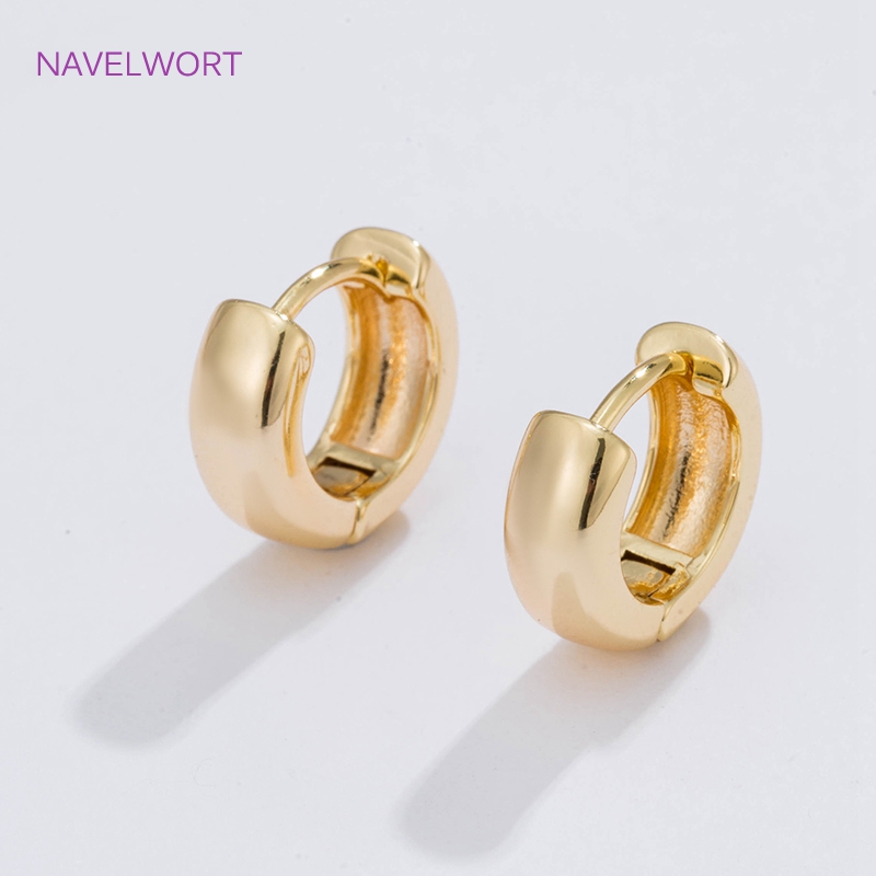 Серьги кольцами 6 размеров, по – обзор и цена Gold Plated Jewelry