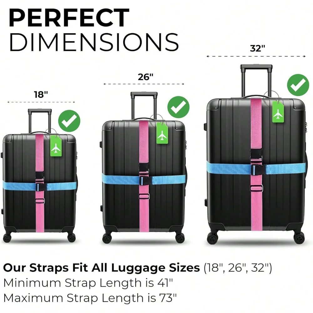 Набор ремней для багажа с бага – обзор и цена Travel Luggage Set