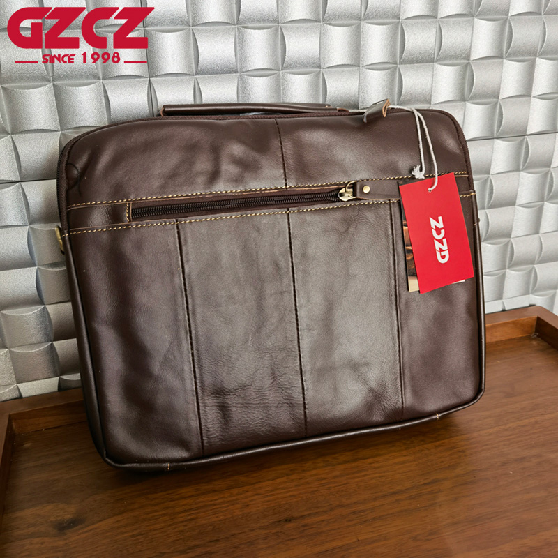 Мужская сумка GZCZ: деловая, д – обзор и цена Leather Briefcase