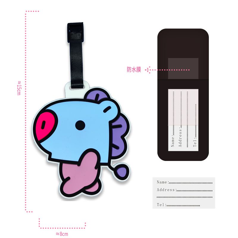 Милый брелок BT21 с персонажам – обзор и цена Travel Luggage Set