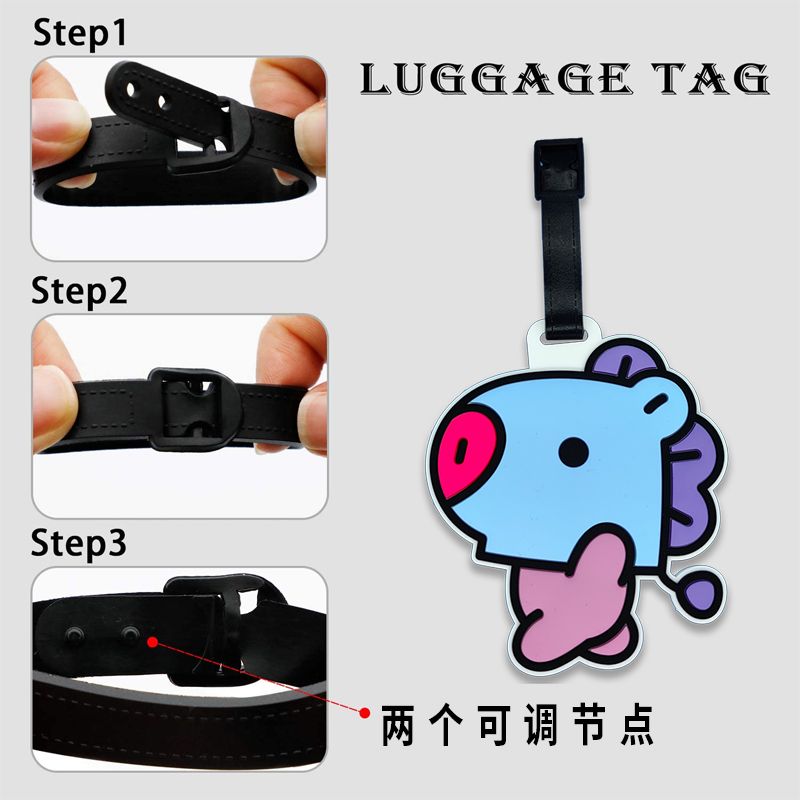 Милый брелок BT21 с персонажам – обзор и цена Travel Luggage Set
