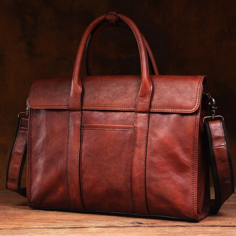 Кожаная сумка растительного ду – обзор и цена Leather Briefcase