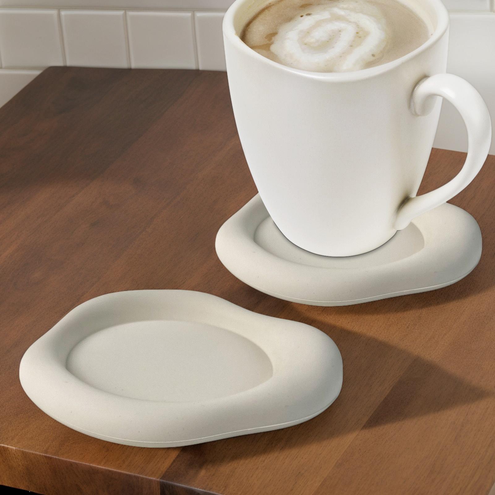 Силиконовые нескользящие подст – обзор и цена Marble Coaster Set