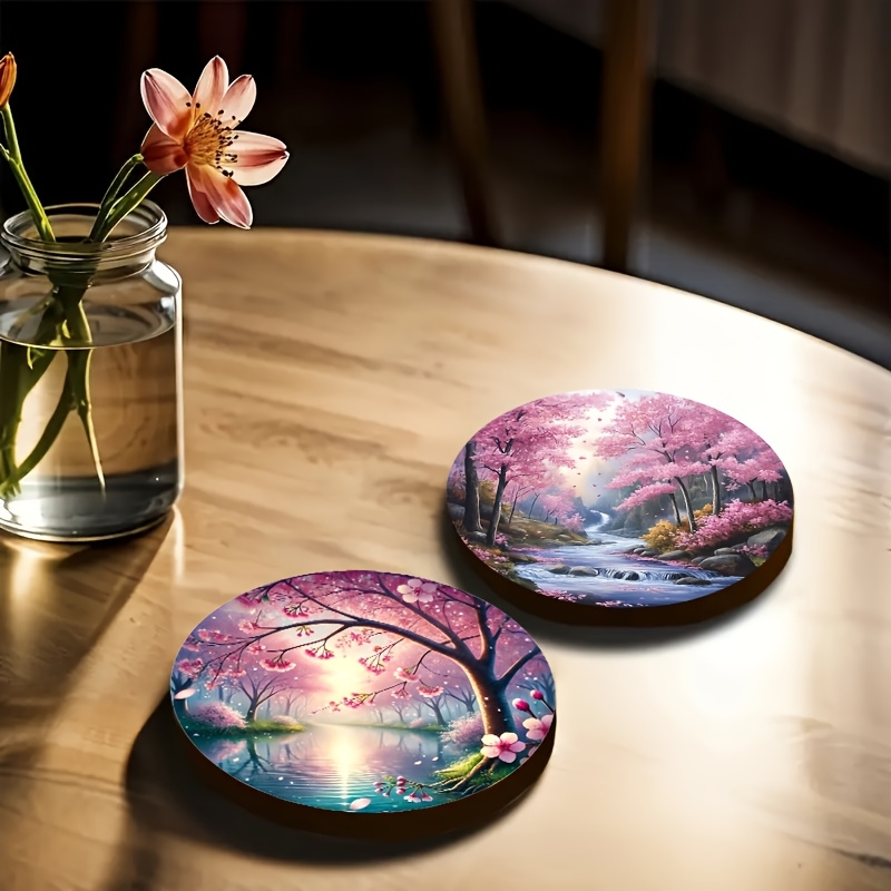 4/6 шт. деревянные подставки с – обзор и цена Marble Coaster Set