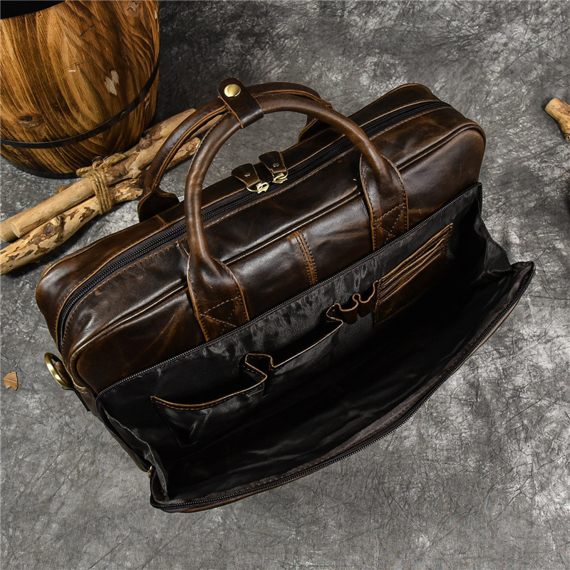 Роскошная сумка из натуральной – обзор и цена Leather Briefcase
