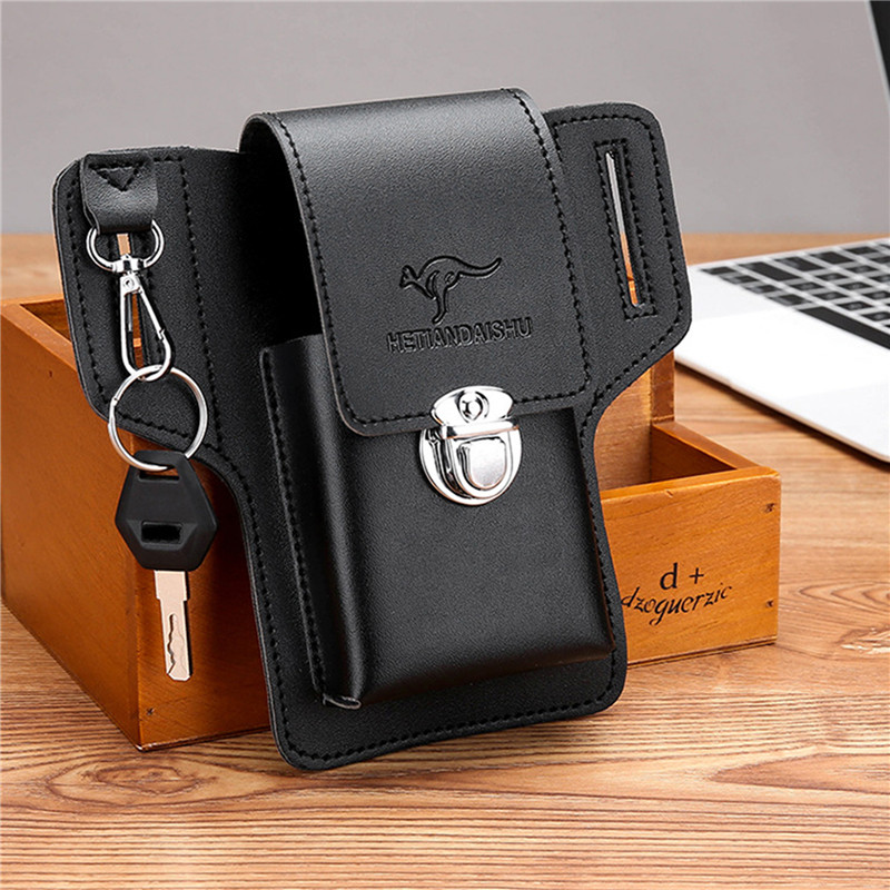 Мужской поясной чехол-кобура д – обзор и цена Leather Wallet Men