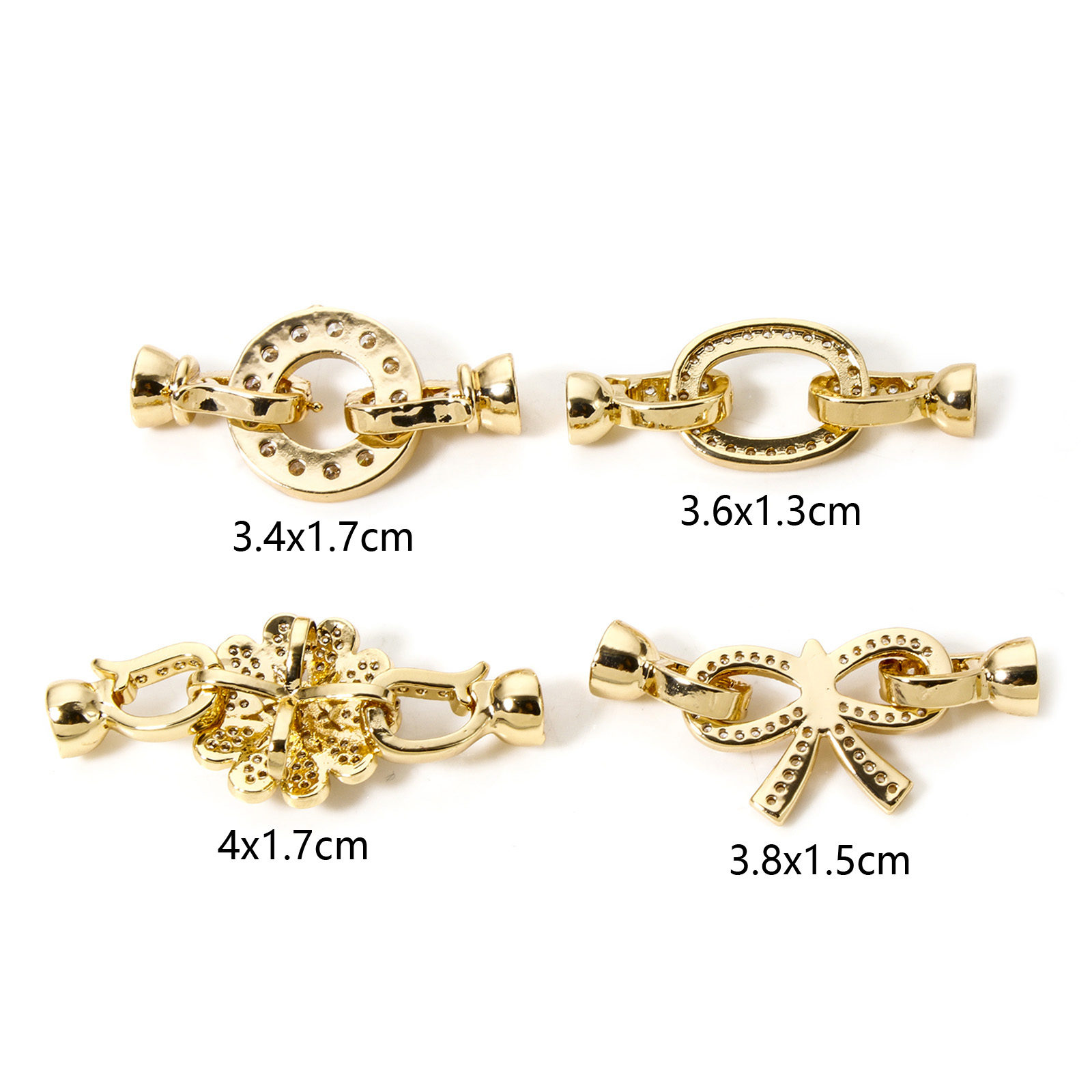 1 шт. латунные складные застеж – обзор и цена Gold Plated Jewelry